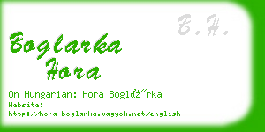 boglarka hora business card